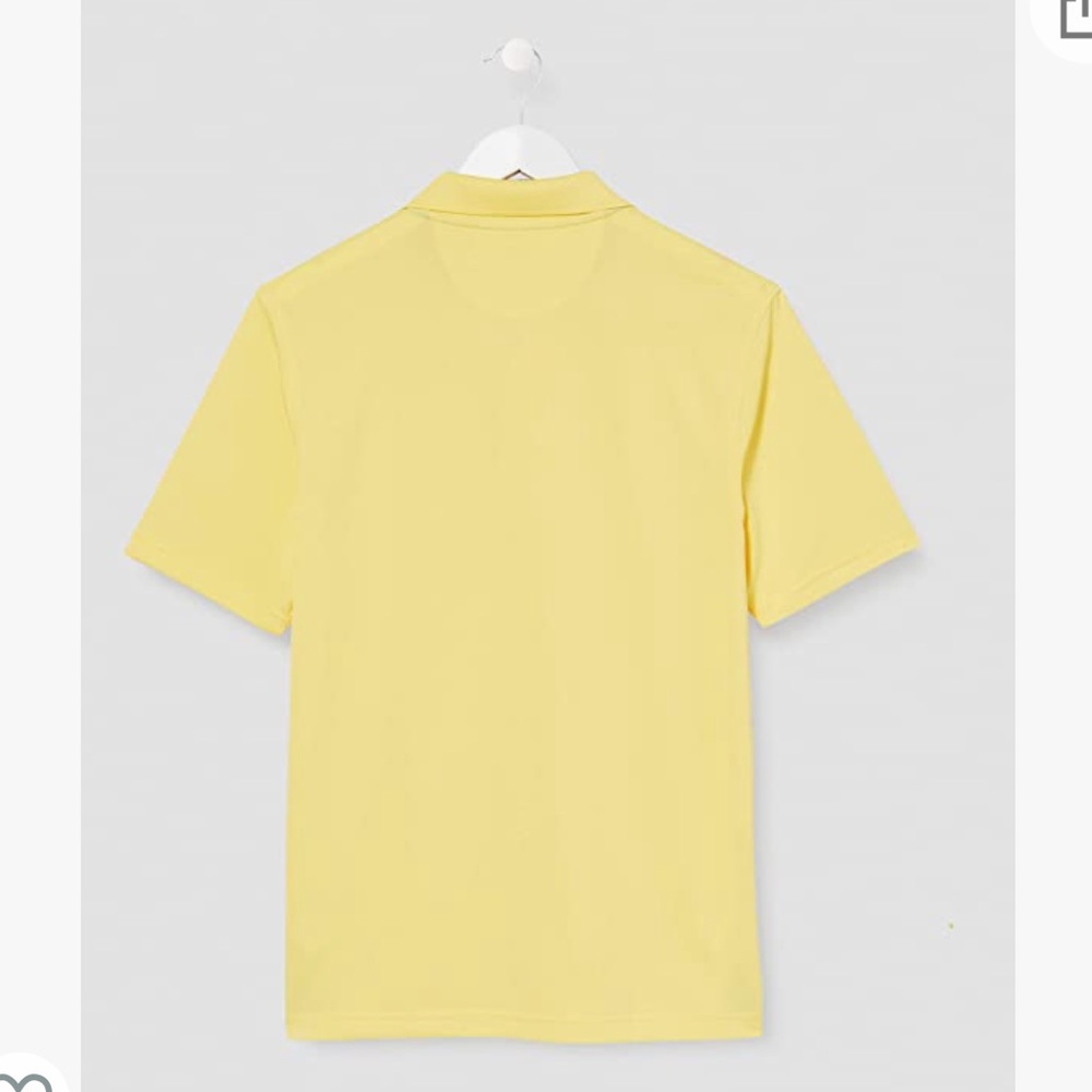 NWOT Amazon Essentials Men's Regular-fit Quick-Dry Golf Polo Shirt Yellow medium - Picture 4 of 9